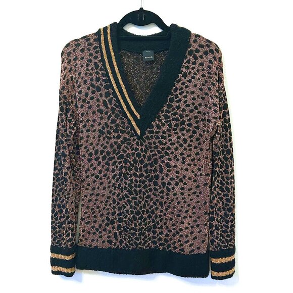 PINKO Leopard Print Jumper, size XS - Picture 1 of 5